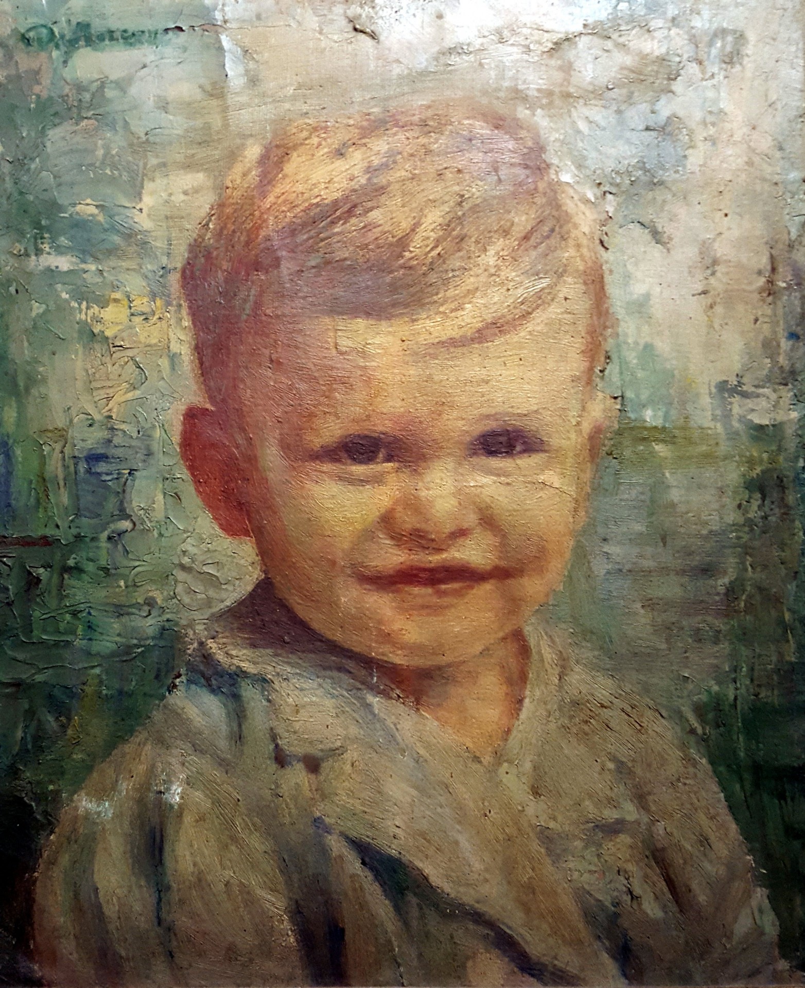 Max at age two, painted by a nun.