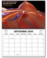 A Blacklight Bodypainting Scene from Eros Day 06 Graces Our Dr. Suzys Speakeasy 2008 Calendar: Another Hot Holiday Gift Idea!