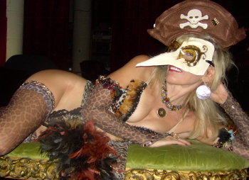 Venetian Pirate Leopard Witch Member of Skull & Bones. Photo: Nina