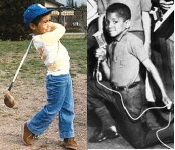Baby Golfer Tiger Woods and Little Prince Michael Jackson: Never Had a Childhood or Never Grew Up?