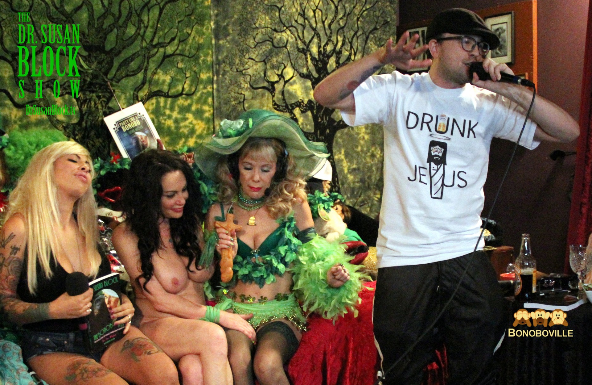 Me$$ed Up does "Drunk Jesus." Photo: Ono Bo