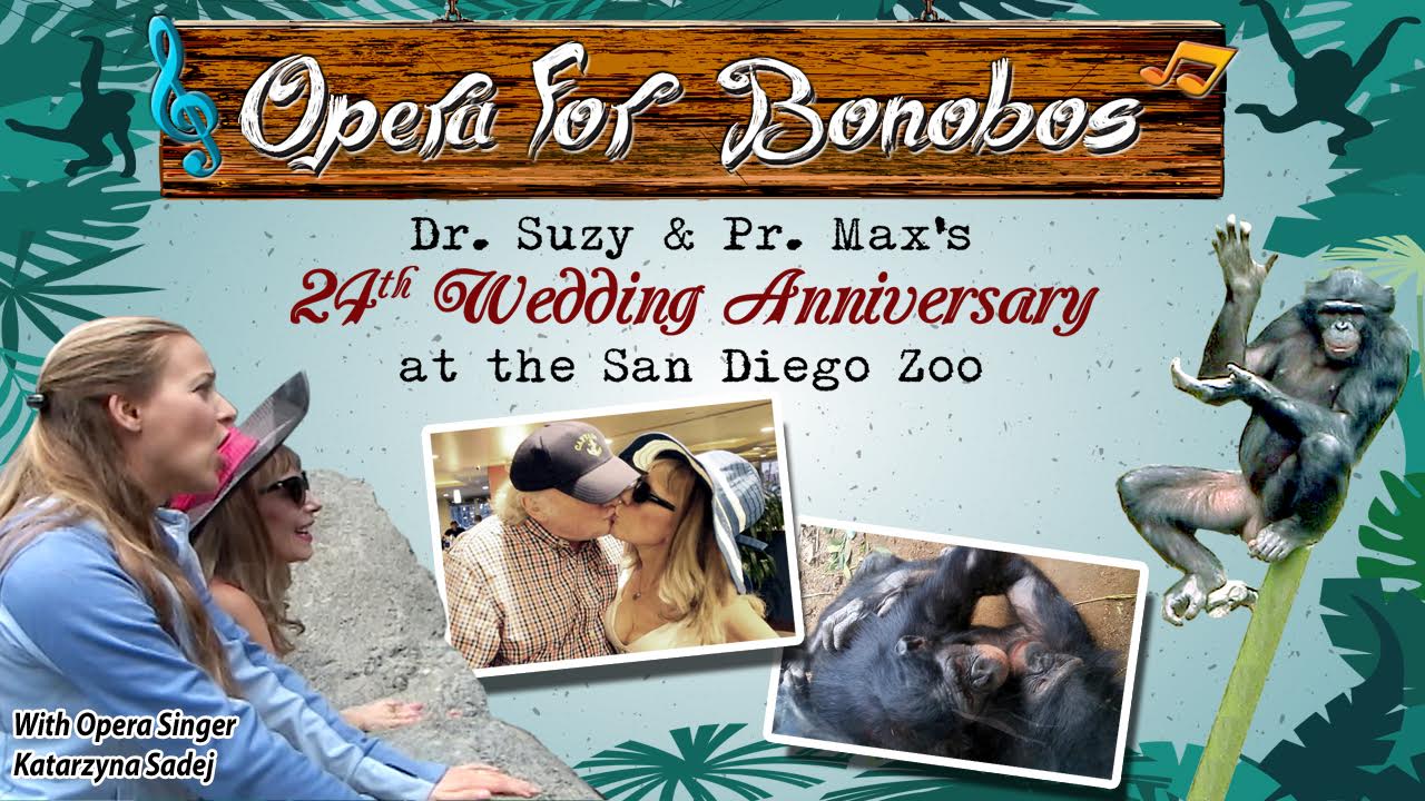 1280px x 720px - â™« OPERA for BONOBOS â™« Our Amazing 24th Wedding Anniversary at the San Diego  Zoo - DrSusanBlock.com