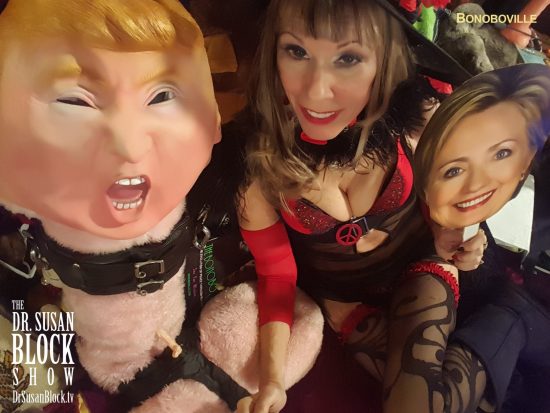 With Trump the Dick & Hillary on a Stick. Selfie
