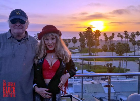 Valentine's Day 2017: Sunset on Venice Beach, California from the Rooftop of the Erwin Hotel. Photo taken by random Good Samaritan 