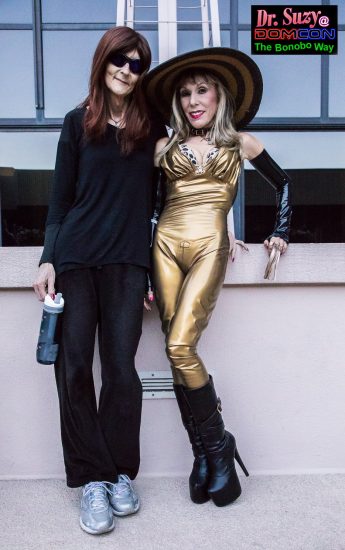 With DomCon Founder/Director Mistress Cyan. Photo: Jux Lii