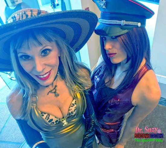 Dr. Suzy in Demask Latex & Madam RavenRae at DomCon LA 2016. Photo: Selfie