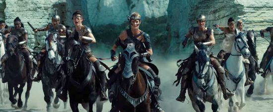 The Amazons of Themyscira ride again in Wonder Woman: the Movie.
