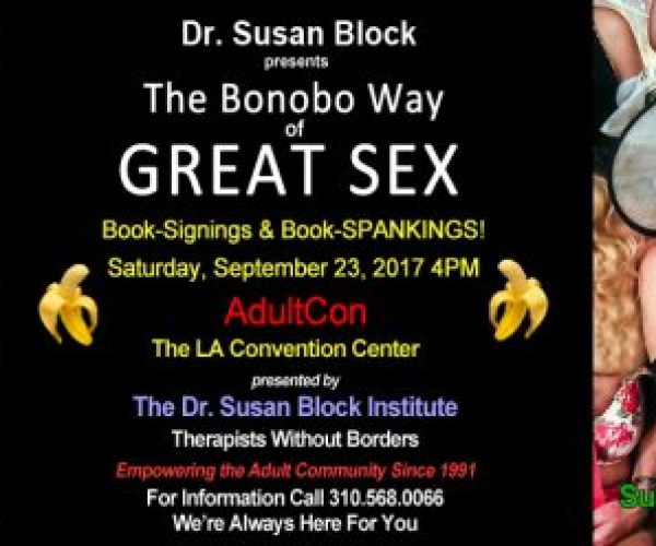 Dr. Susan Block to present The Bonobo Way of Great Sex at ADULTCON 2017
