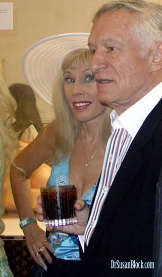 Dr. Suzy and Hef at the old Hollywood Erotic Museum in 2004. Photo: Mary Withers