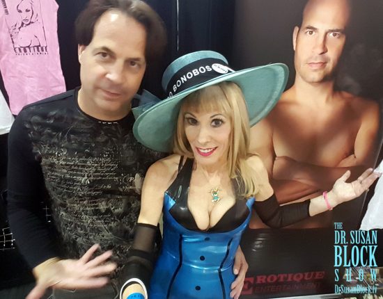 Surrounded by Eric Johns at Adultcon. Photo: Selfie
