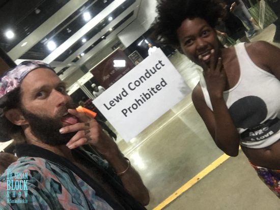 The LA Convention Center warmly greets us. Photo: Chef Be*Live Selfie