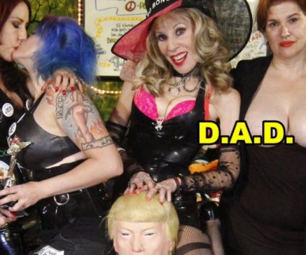 “Dominatrixes Against Donald Trump” (D.A.D.) Puts Out the “Fire and Fury” with Golden Global Downpour on DrSuzy-Tv!