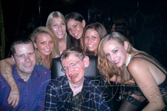 RIP Stephen Hawking. He love the physics of striptease.