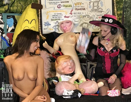 Spanking the Trumps' balls with Stormy's Forbes with Phoenix Dawn. Photo: EyePicYou