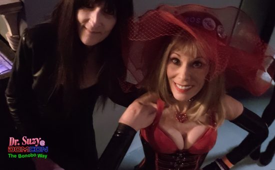 With DomCon Founder & Director Mistress Cyan St. James. Photo: Selfie