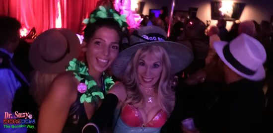 Phoenix and Me at Sanctuary. Check out how her Agwa Lei picks up the Black Light! Photo: Selfie