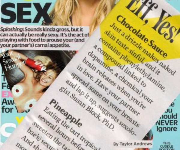 Dr. Suzy Talks Sploshing in June 2018 Cosmo