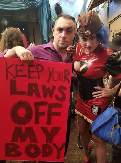 Wry and Goddess Soma at the International Sex Workers Day Rally
