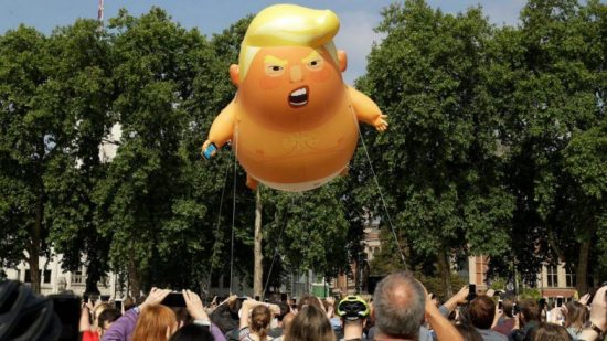 Trump Baby Blimp in London Anti-Trump Protest.