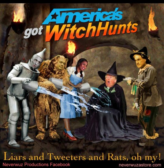"America's Got Witchhunts" art by Scott Siedman, Neverwuz Productions