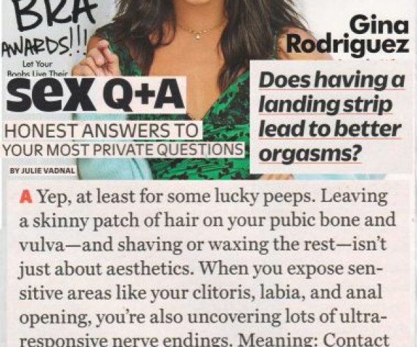 Dr. Suzy Answers ‘Does Having a Landing Strip Lead to Better Orgasms?’ in Cosmo’s February 2019 Issue