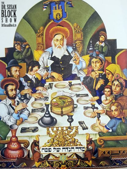 Seder illustration from the silver Haggadah I got in Israel (where, at age 16, I was kissed and enlightened in the Garden of Gethsemane by a Palestinian boy, but that's a story for another time). Wonder why they all look so pissed off... 