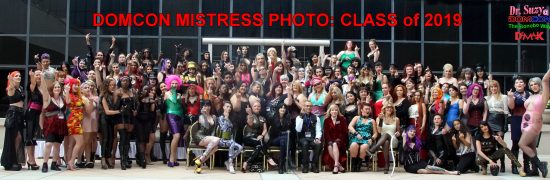 DomCon 2019 Mistresses give the finger to the photographers - and YOU. Photo: Don Juan