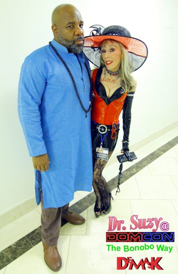 With Orpheus Black, one of the top male Doms at DomCon. Photo: Unscene Abe