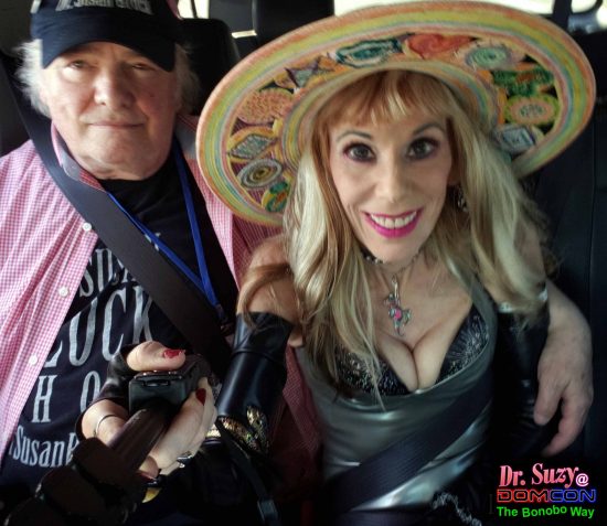 On Our Way Home to Bonoboville with DomCon Good Vibe. Photo: Selfie