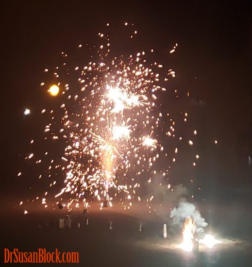 Fireworks literally "down the street" from us.