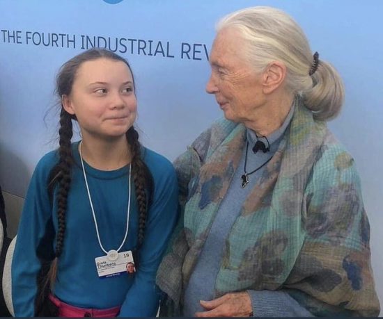 Two of My Fave Humans: Greta Thunberg and Dr. Jane Goodall.