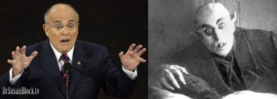 Guess which monster: Nosferatu or Ghouliani?
