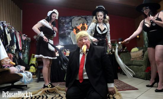 Spanksgiving in the Trumpocalypse can be a Purification Ritual, exorcising the Trumpish Demons from our Spirits. Photo: Shutter Room Prod.