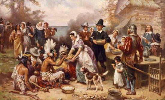 The First Thanksgiving Mostly a Fantasy. 1621. J.L.G. Ferris