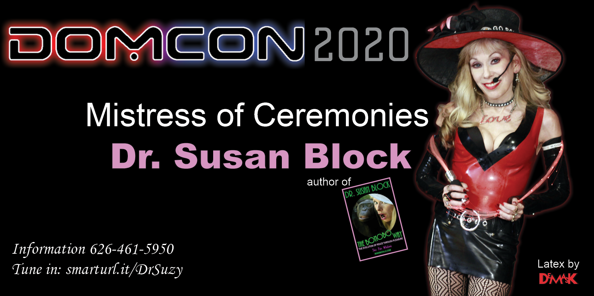 Dr. Susan Block to be Mistress of Ceremonies for DOMCON 2020 Virtual