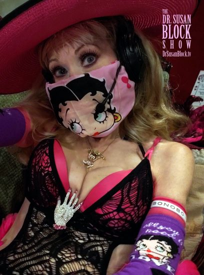 Betty Boop mask and matching arm band. Photo: Selfie