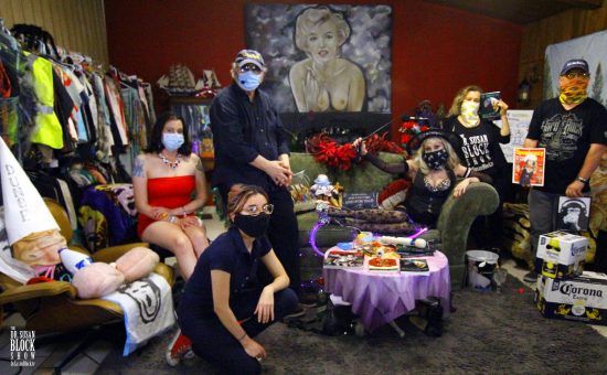 Team Bonoboville, masked, mobilized and ready for action. Photo: Harry Sapien
