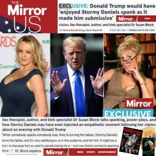 The Mirror interviews Dr. Susan Block about Stormy spanking Trump